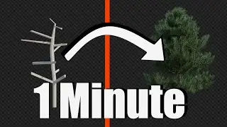 How To Make A Tree In 1 Minute In Blender