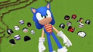 Sonic Maze House With 100 Nextbots in Minecraft - Gameplay - Coffin Meme