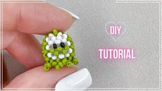 Мини амигуруми Ам Ням из бисера крестиком / Om nom stories beaded