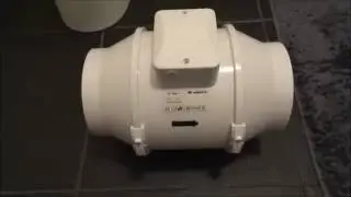 Stop steam in a bathroom by fitting a high powered inline fan extraction rate 552m3/h