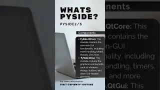 What's pyside? #python #desktopapp #ai #gpt #ui #uix