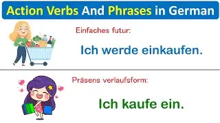 Improve German Speaking Practice: Action Verbs And Phrases #GermanPhrases #LearnGerman #SpeakGerman