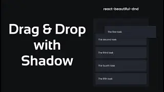 How to create Drag and drop with shadow using Next.js, chakra ui, and react-beautiful-dnd.