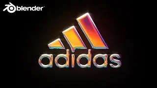 Colorful Chrome Logo Effect in Blender 3D - Blender 3D Tutorial