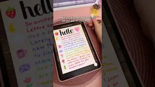 I tried the cutest iPad app 😍✏️ penpals | apple pencil | digital notes | iPad calligraphy