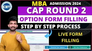 MBA Cap Round 2 Option Form Filling 2024 | How to Fill MBA Cap Round 2 Option form 2024