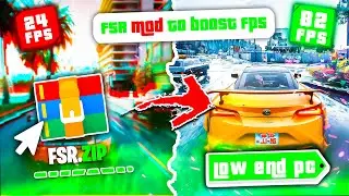 🔧GTA 5 - Fix Lag & Boost FPS Using FSR Mod! 🔥 (Best Optimization Guide)