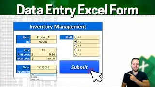 How to Easily Create a Data Entry Form in Excel | No VBA