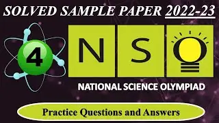 CLASS 4 | NSO 2022-23 | National Science Olympiad Exam | Solved Sample Paper | Olympiad Preparation