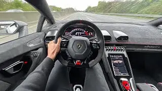 NEW 2024 Lamborghini Huracan Sterrato AUTOBAHN POV Drive! V10 Off-Road Supercar! 4K