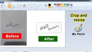 How to resize and crop in Ms Paint Edit Picture in Ms Paint