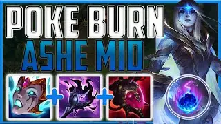 Making Ashe SUPER annoying with this full burn build!! - Burn Ashe mid | Season 14 LoL