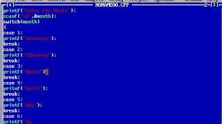 How to Print Name of Month Using Switch Statement in C Programming