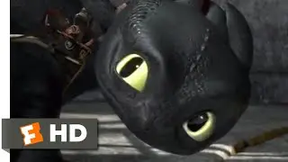 How to Train Your Dragon - Toothless Saves Hiccup Scene | Fandango Family