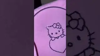 Нашивка на футболку *hello kitty*