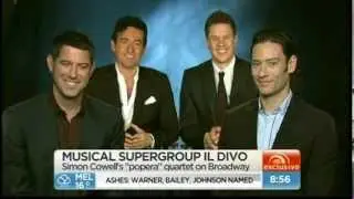 Il Divo - Interview in "Sunrise" Australia 12/11/2013