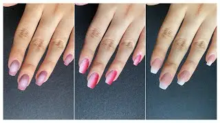 3 Easy ombre nails at home || Professional nail art at home