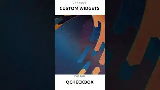 Custom QT PYSIDE 6 CheckBox | Animated widgets | PyQt 6