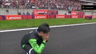 Emotional moment of Kick Sauber Zhou Guanyu | Home race hero at Chinese GP