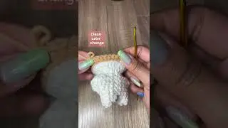 Clean color change in 30 seconds #Crochet