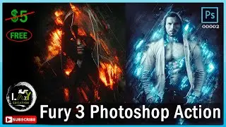 Free Fury 3 Photoshop Action Download | Lazy Creation.