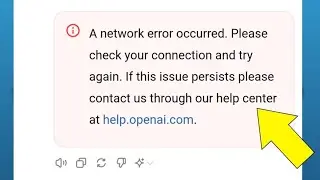 A network Error occurred || Chatgpt Problem Fix | Tech Tube