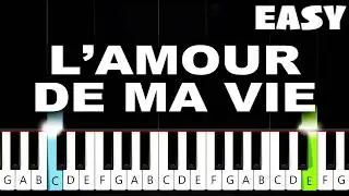 Billie Eilish - L’AMOUR DE MA VIE - EASY Piano Tutorial