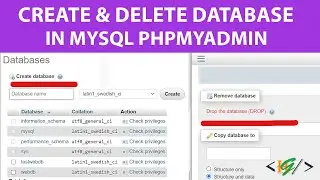 How to Create and Delete Database from MySQL phpmyadmin