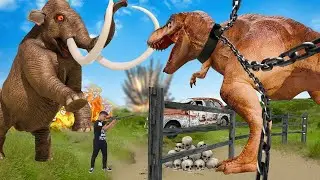 T-Rex Chase - Part 17 - Jurassic World Dinosaur Fan Movie