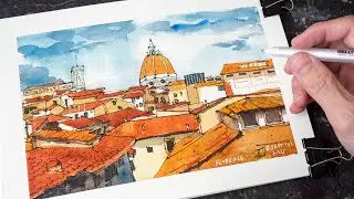 Florence Rooftop Sketch (timelapse)