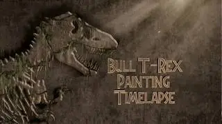 Jurassic Park: The Lost World Bull T-Rex Timelapse Painting