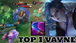 Wild Rift Vayne - Top 1 Vayne Gameplay Rank  challnger