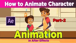 How to Animate character professionally  in  After Effects|Part - 2 | Mid level Animation