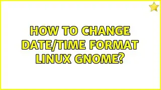 How to change date/time format Linux gnome?