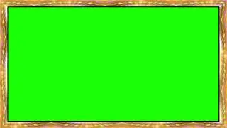 Neon light frame border green screen | film news frame borders | free green screen frames