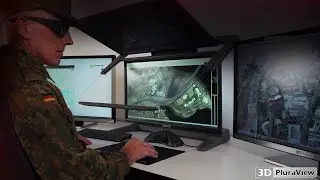 3D PluraView - Passive 3D stereo monitor for military geospatial applications