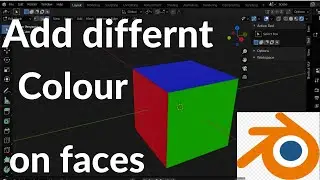 How to add different colour and material on the faces of object Blender