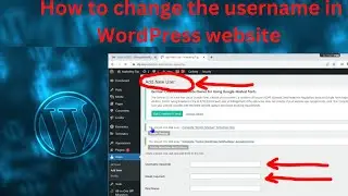 How to change username in WordPress website: Change Admin Username and password in your website