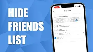 How to Hide Friends List on Facebook!