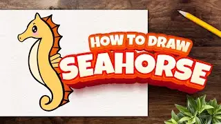 ✍️🌊How to Draw a Seahorse * Super Easy step by step *