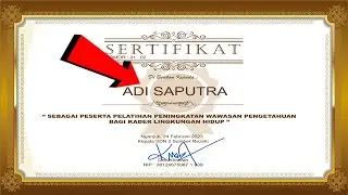 CARA MENGGANTI NAMA DI SERTIFIKAT TANPA MENGHAPUS WATERMARK