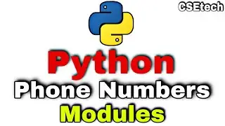 Useful Python  Phone Numbers Module    Tracking Phone Numbers with Python #pythonprogramming