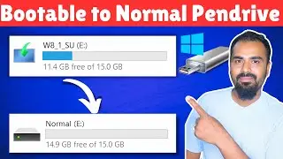 Bootable Pendrive to Normal Pendrive Kaise Banaye? Bootable to Non Bootable USB Drive [3 Methoda]