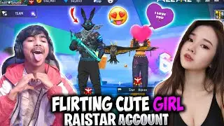 fliritng with cute girl from raistar v badge account gone wrong🥰