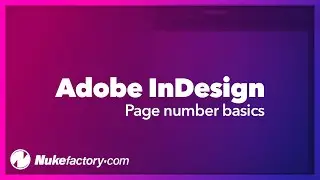 How to setup page numbering in Adobe InDesign