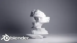 Blender Abstract art with boolean Super FAST Tutorial Blender 2.83