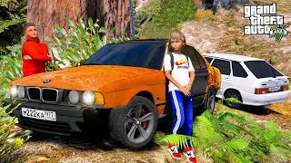 ОПЕРСКАЯ ЕЗДА В GTA 5 - НАШЕЛ В ЛЕСУ РЖАВУЮ BMW M5 E34! ШАШКИ НА УГНАННОЙ БМВ! 🌊ВОТЕР