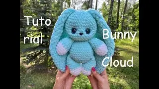 BUNNY CLOUD How to crochet a bunny! How to knit a bunny! Crochet bunny Knitted rabbit Bunny tutorial