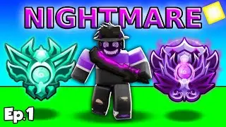 Solo Queue To NIGHTMARE Ep.1 The BEGINNING.. (Roblox Bedwars)