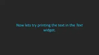 TkInter's Text and Entry Widgets